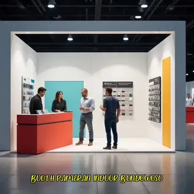 Booth Pameran Indoor Bondowoso